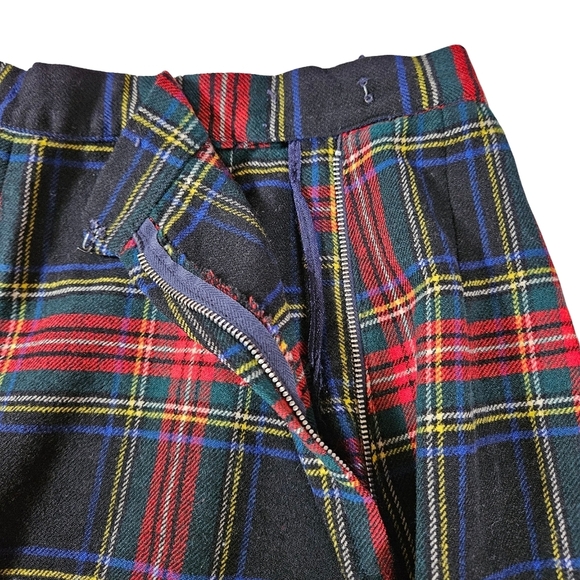 Ed Behan Vintage Tartan Tweed Skirt, Plaid,Knee Length, Size 0 - Picture 4 of 6